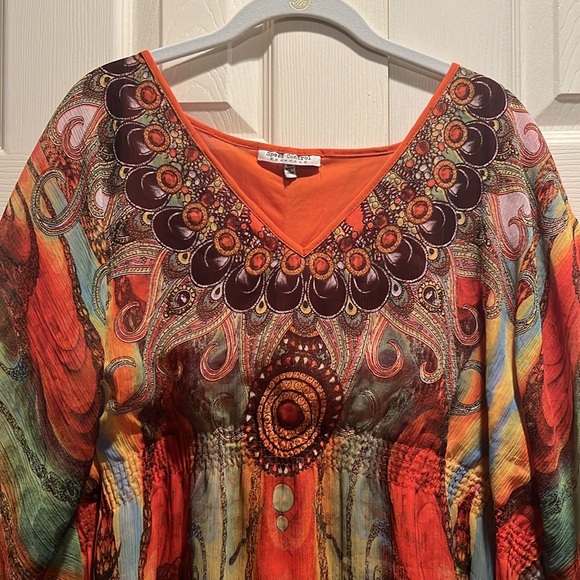 Speed Control Colorful Bohemian Tunic Mrs Roper Fall Colors - Picture 3 of 4